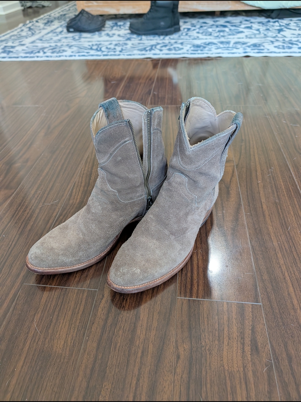 Tecovas The Dean Suede Boots In Granite - Men's 8.5